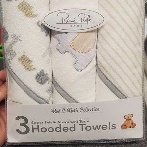 Hooded Bath Towels 3 Piece Set